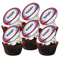 Precut rugby cupcake for sale  Delivered anywhere in UK