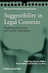 Suggestibility legal contexts d'occasion  Livré partout en France