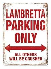 Lambretta parking metal for sale  Delivered anywhere in UK