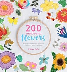 200 embroidered flowers for sale  Delivered anywhere in Ireland