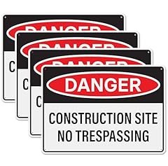 4pcs danger construction for sale  Delivered anywhere in USA 