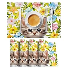 Katze tischsets 4er gebraucht kaufen  Wird an jeden Ort in Deutschland