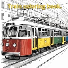 Train coloring book. for sale  Delivered anywhere in UK