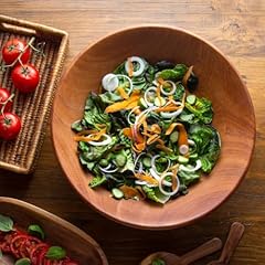 Oversized mahogany salad for sale  Delivered anywhere in USA 