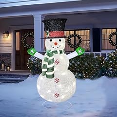 Lighted christmas snowman for sale  Delivered anywhere in USA 