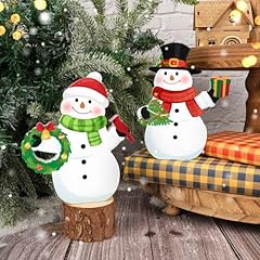 2pcs christmas snowman for sale  Delivered anywhere in USA 