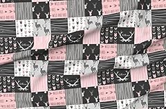 Spoonflower fabric pink for sale  Delivered anywhere in USA 