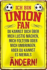 Blechschilder union fan gebraucht kaufen  Wird an jeden Ort in Deutschland