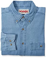 Wrangler denim shirt for sale  Delivered anywhere in UK
