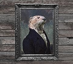 Otter vintage painting for sale  Delivered anywhere in Ireland
