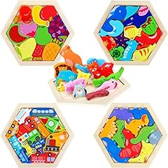Pack wooden hexagon for sale  Delivered anywhere in USA 
