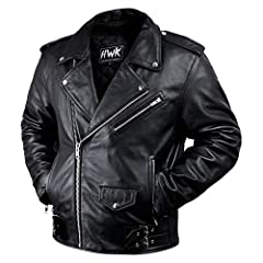 Leather Motorcycle Jacket For Men Moto Riding Cafe for sale  Delivered anywhere in USA 