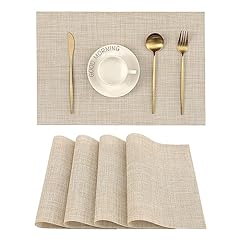 Leetaltree beige placemats for sale  Delivered anywhere in USA 