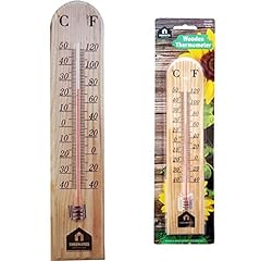 Large wooden thermometer for sale  Delivered anywhere in UK