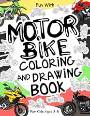 Motorbike coloring drawing for sale  Delivered anywhere in UK