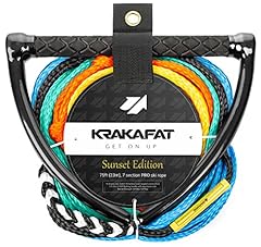 Used, KRAKAFAT 75ft Water Ski Rope, Wakeboard Rope -- 7 Sections for sale  Delivered anywhere in USA 