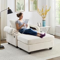 Corduroy chaise lounge for sale  Delivered anywhere in USA 
