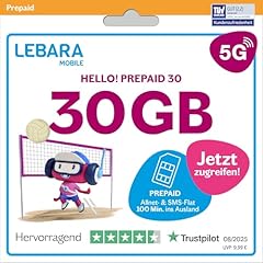 Lebara prepaid sim gebraucht kaufen  Wird an jeden Ort in Deutschland