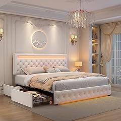 Queen led bed for sale  Delivered anywhere in USA 