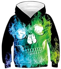 Flaming skull hoodies for sale  Delivered anywhere in USA 