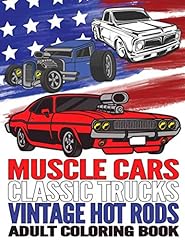 Muscle Cars Classic Trucks Vintage Hot Rods Adult Coloring for sale  Delivered anywhere in UK