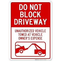 Block driveway unauthorized for sale  Delivered anywhere in USA 