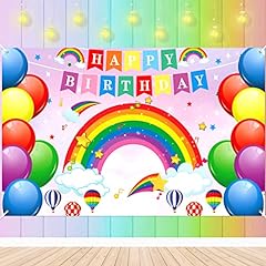 Rainbow birthday party for sale  Delivered anywhere in UK
