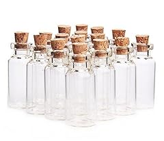24 Pcs 10ml Mini Glass Jars Bottles with Cork Stoppers, used for sale  Delivered anywhere in Canada