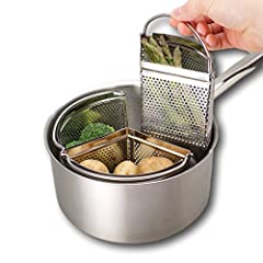 Saucepan triple divider usato  Spedito ovunque in Italia 