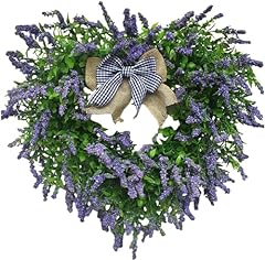 Lavender wreath heart for sale  Delivered anywhere in USA 