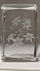 Laser engraved crystal for sale  Delivered anywhere in UK