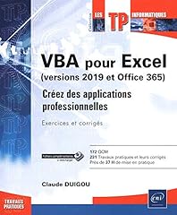 Vba excel créez d'occasion  Livré partout en France