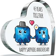 45th anniversary plaque for sale  Delivered anywhere in UK