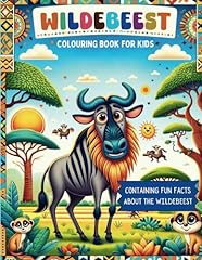 Wildebeest colouring book for sale  Delivered anywhere in UK