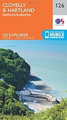 Clovelly hartland map for sale  Delivered anywhere in UK