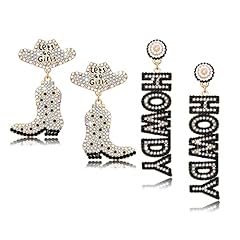 Western cowgirl earrings for sale  Delivered anywhere in USA 