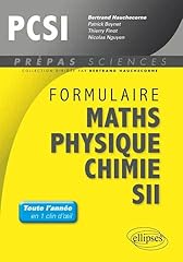 Formulaire mathématiques phys d'occasion  Livré partout en France