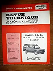 Rrta0391.1 revue technique usato  Spedito ovunque in Italia 