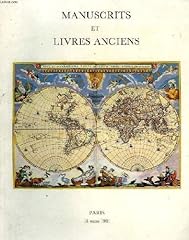 Manuscrits livres anciens d'occasion  Livré partout en France