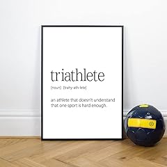 Definizione triatleta poster usato  Spedito ovunque in Italia 