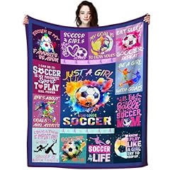 Soccer girls blanket for sale  Delivered anywhere in USA 