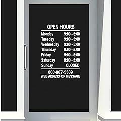 Autocollant horaires ouverture d'occasion  Livré partout en France