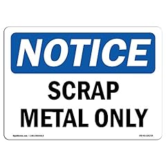 Osha sign scrap for sale  Delivered anywhere in USA 