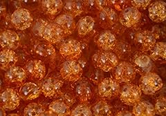Crackle glass beads for sale  Delivered anywhere in UK