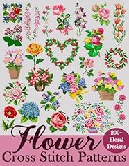 Flower cross stitch for sale  Delivered anywhere in UK