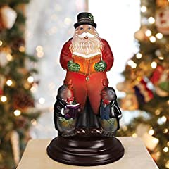 Old World Christmas Caroling Santa Glass Night Light for sale  Delivered anywhere in USA 