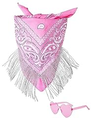 Fringe rhinestone bandana for sale  Delivered anywhere in USA 