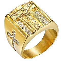 Anello croce acciaio usato  Spedito ovunque in Italia 