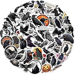 50pcs crow stickers for sale  Delivered anywhere in USA 