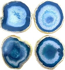 Blue agate coasters for sale  Delivered anywhere in UK